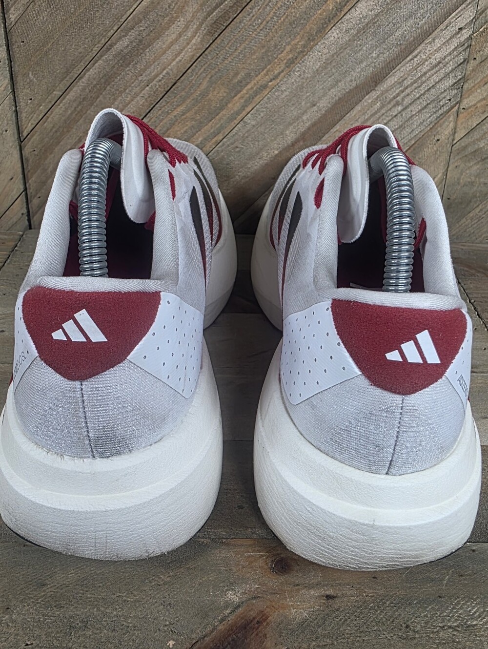 Adidas Adizero Evo SL NC State Wolfpack Mens Athletic Sneakers Size 8.5 JQ4571. - Picture 5 of 9